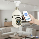 Bombillo Cámara 360° con Wifi – Vigila tu Casa desde el Celular 📱