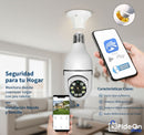 Bombillo Cámara 360° con Wifi – Vigila tu Casa desde el Celular 📱